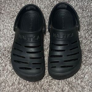 Nautica Kids Black Waterproof Clog Sandals